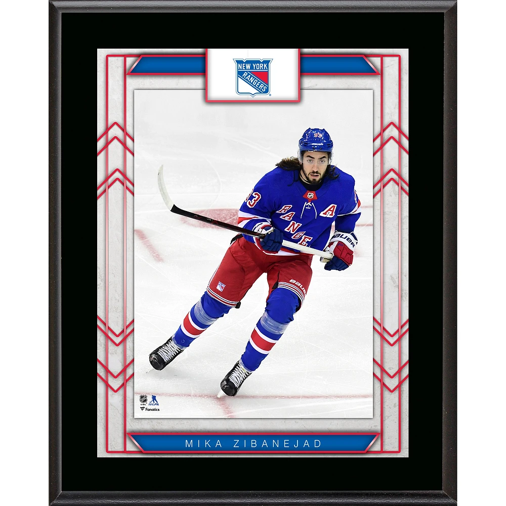 Mika Zibanejad New York Rangers 10.5" x 13" Sublimated Player Plaque