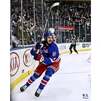 Mika Zibanejad New York Rangers Unsigned Five Goal Game Overtime Photograph
