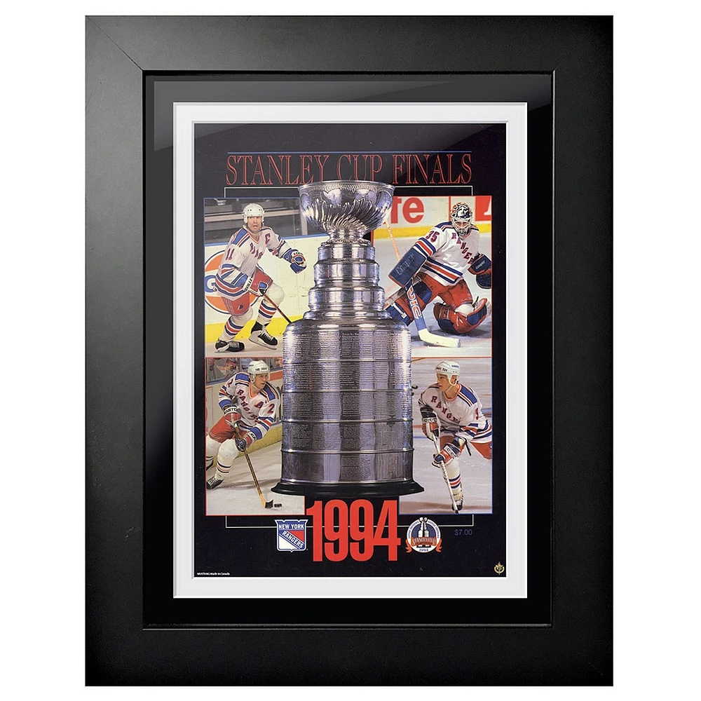 Finales de la Coupe Stanley des Rangers de New York 1994 - Couverture de programme encadrée 12'' x 16''