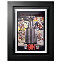 Finales de la Coupe Stanley des Rangers de New York 1994 - Couverture de programme encadrée 12'' x 16''