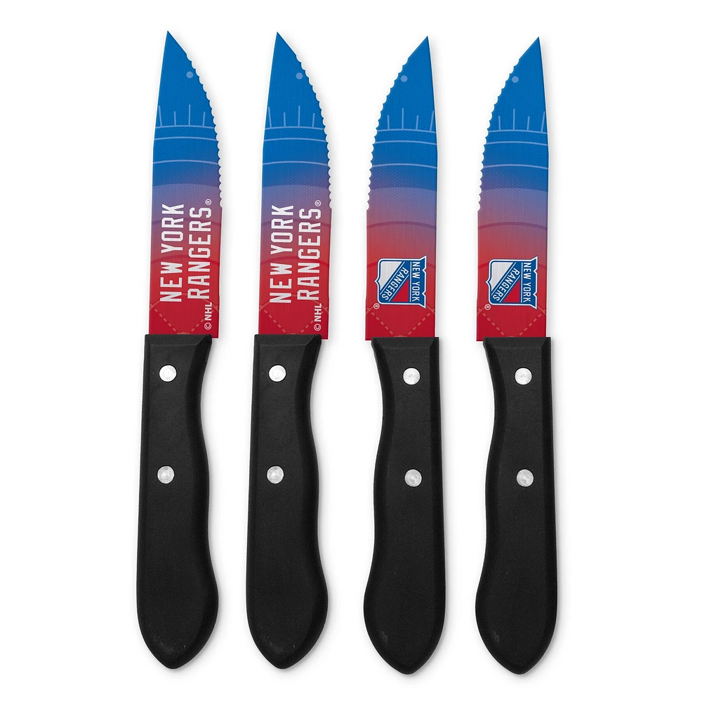 Ensemble de couteaux à steak 4 pièces New York Rangers