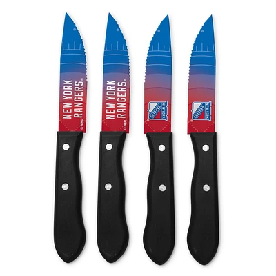 Ensemble de couteaux à steak 4 pièces New York Rangers