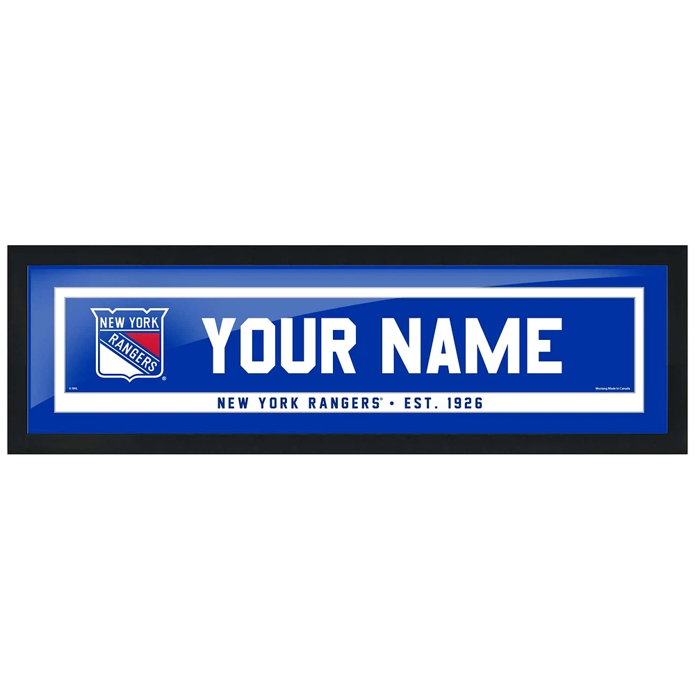 New York Rangers - 6'' x 22'' Team Personalization Picture Frame