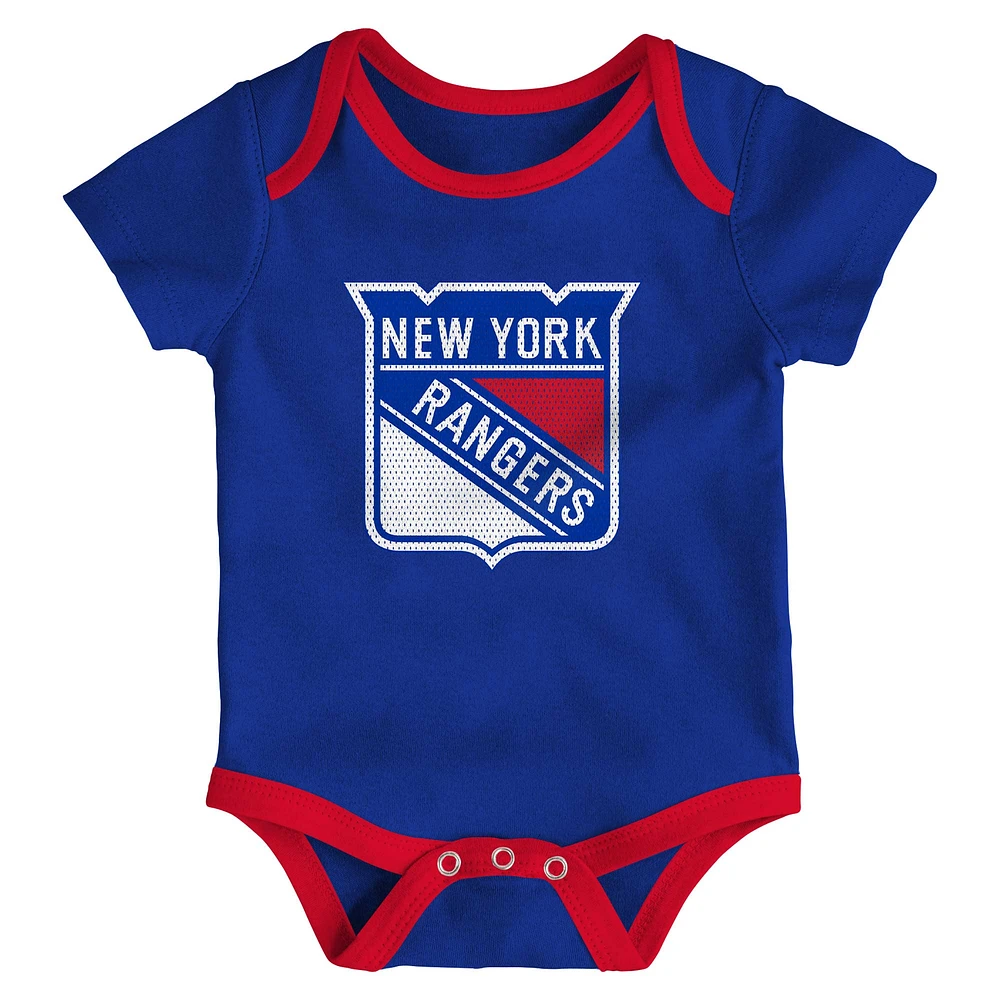 Newborn & Infant New York Rangers Legend Three-Piece Bodysuit Set