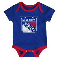 Newborn & Infant New York Rangers Legend Three-Piece Bodysuit Set