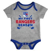 Newborn & Infant New York Rangers Legend Three-Piece Bodysuit Set