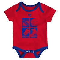 Newborn & Infant New York Rangers Legend Three-Piece Bodysuit Set