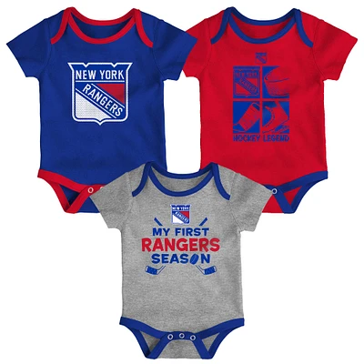 Ensemble de body trois pièces pour nouveau-né et bébé, légende des Rangers New York
