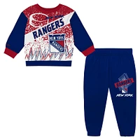Toddler Mitchell & Ness New York Rangers Two-Piece Oversized Block Buster Fleece Sweatshirt Pants Set
Set