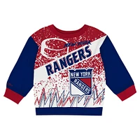 Toddler Mitchell & Ness New York Rangers Two-Piece Oversized Block Buster Fleece Sweatshirt Pants Set
Set