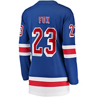 Women's Fanatics Adam Fox Blue New York Rangers Home Breakaway Jersey