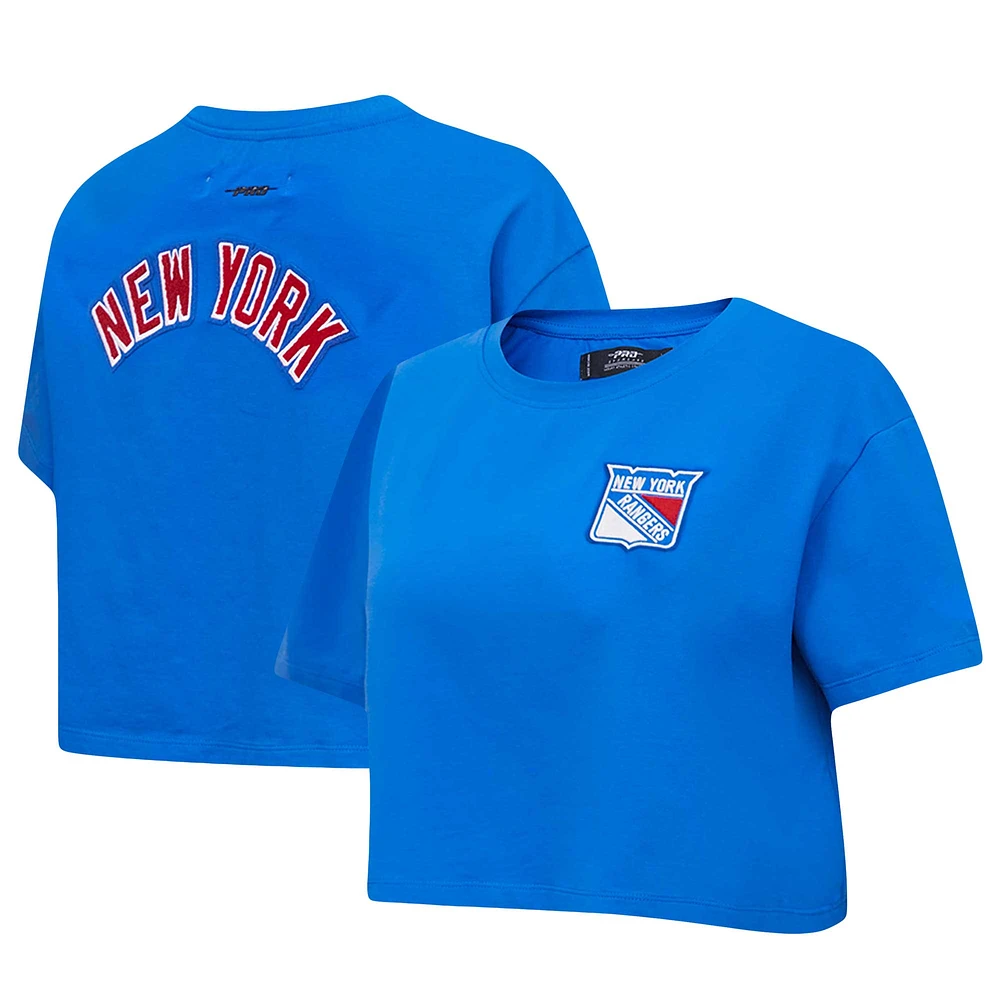 T-shirt court classique Pro Standard des New York Rangers pour femmes