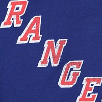 Women's Profile Mika Zibanejad Blue New York Rangers Plus Distressed Printed Name & Number Long Sleeve T-Shirt