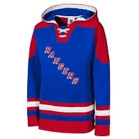 Youth Blue New York Rangers Ageless Must Have Home V-Neck Pullover Hoodie