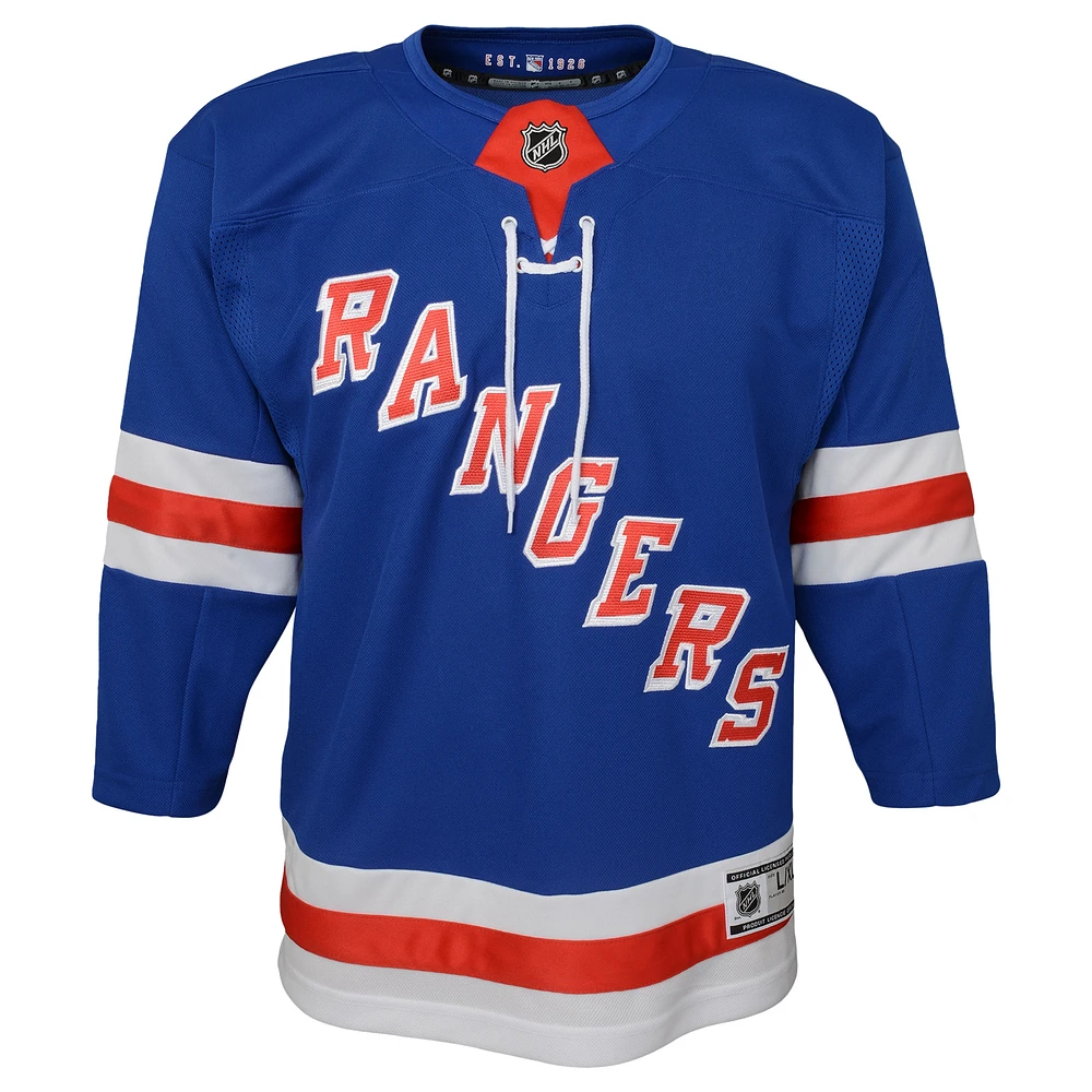 Youth Blue New York Rangers Home Premier Jersey