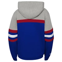 Youth Mitchell & Ness Blue New York Rangers Head Coach Pullover Hoodie