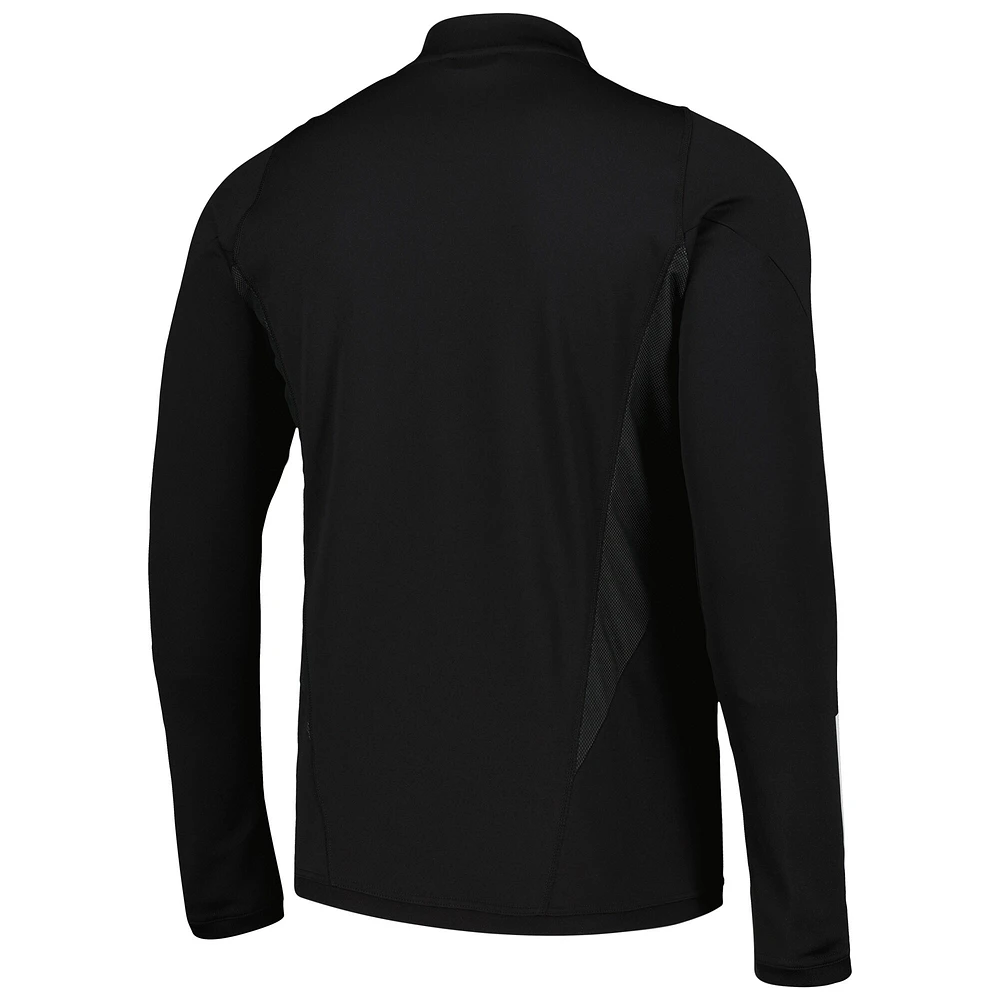 Men's adidas Black New York Red Bulls 2023 On-Field AEROREADY Full-Zip Training Top