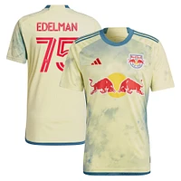 Men's adidas Daniel Edelman Yellow New York Red Bulls 2023 Patrick Kit Replica Jersey