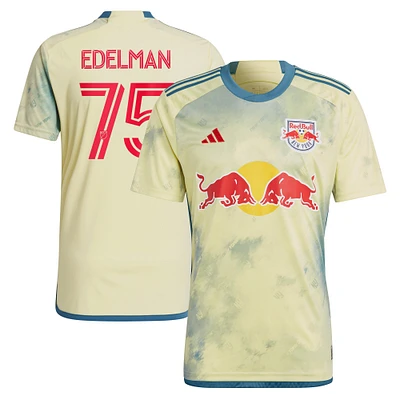 Men's adidas Daniel Edelman Yellow New York Red Bulls 2023 Patrick Kit Replica Jersey
