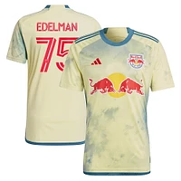 Men's adidas Daniel Edelman Yellow New York Red Bulls 2023 Patrick Kit Replica Jersey
