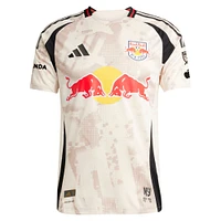Men's adidas Emil Forsberg Tan New York Red Bulls 2025 Stone Kit Authentic Player Jersey