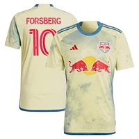 Maillot adidas pour homme Emil Forsberg jaune New York Red Bulls 2024 Daniel Patrick Kit Replica Player