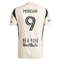 Men's adidas Lewis Morgan Tan New York Red Bulls 2025 Stone Kit Authentic Player Jersey
