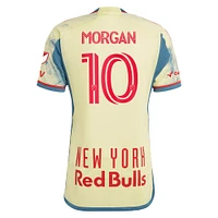 Men's adidas Lewis Morgan Yellow New York Red Bulls 2023 Daniel Patrick Kit Authentic Jersey