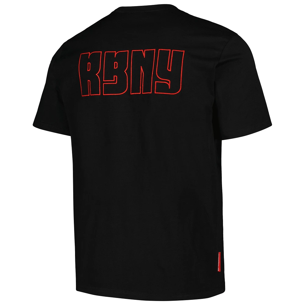 Men's Black New York Red Bulls Round Heavy T-Shirt