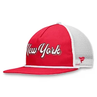 Men's Fanatics Red/White New York Red Bulls True Classic Golf Snapback Hat