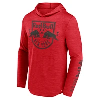 Men's Fanatics Red New York Bulls First Period Space-Dye Pullover Hoodie