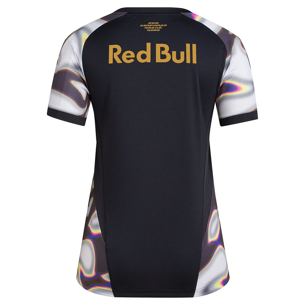 Women's adidas Black New York Red Bulls 2024 Pride Pre-Match Top