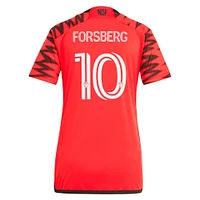 Women's adidas Emil Forsberg Red New York Bulls 2024 Legacy Replica Player Jersey