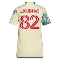 Women's adidas Luquinhas Yellow New York Red Bulls 2023 Daniel Patrick Kit Replica Jersey