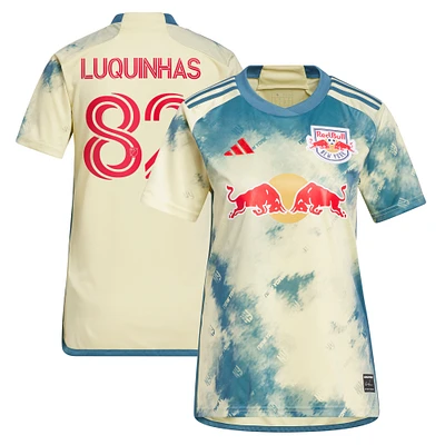 Women's adidas Luquinhas Yellow New York Red Bulls 2023 Daniel Patrick Kit Replica Jersey