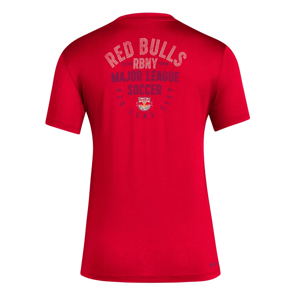 Women's adidas Red New York Bulls Local Stoic T-Shirt