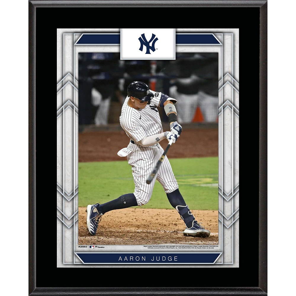 Plaque nominative de joueur sublimée Aaron Judge New York Yankees 10,5'' x 13''