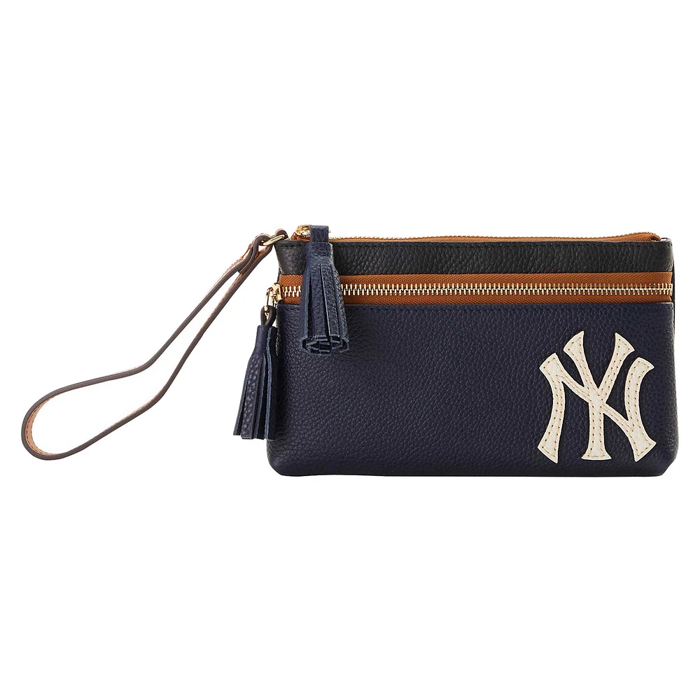 Dooney & Bourke New York Yankees Infield Double-Zip Wristlet