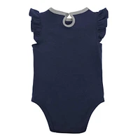 Infant Navy/Heather Gray New York Yankees Little Fan Two-Pack Bodysuit Set