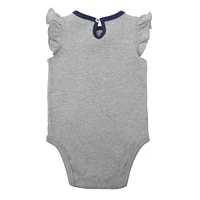 Infant Navy/Heather Gray New York Yankees Little Fan Two-Pack Bodysuit Set