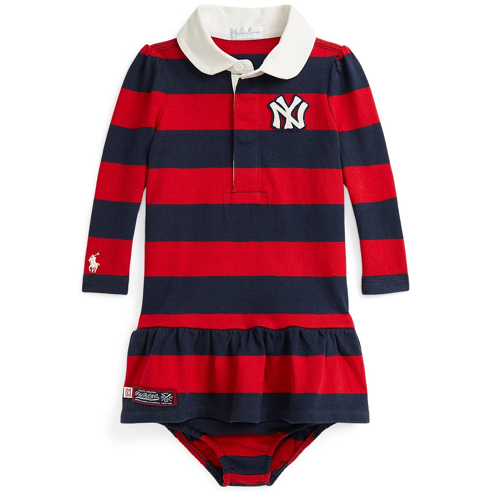 Infant Polo Ralph Lauren Navy/Red Yankees Rugby Dress