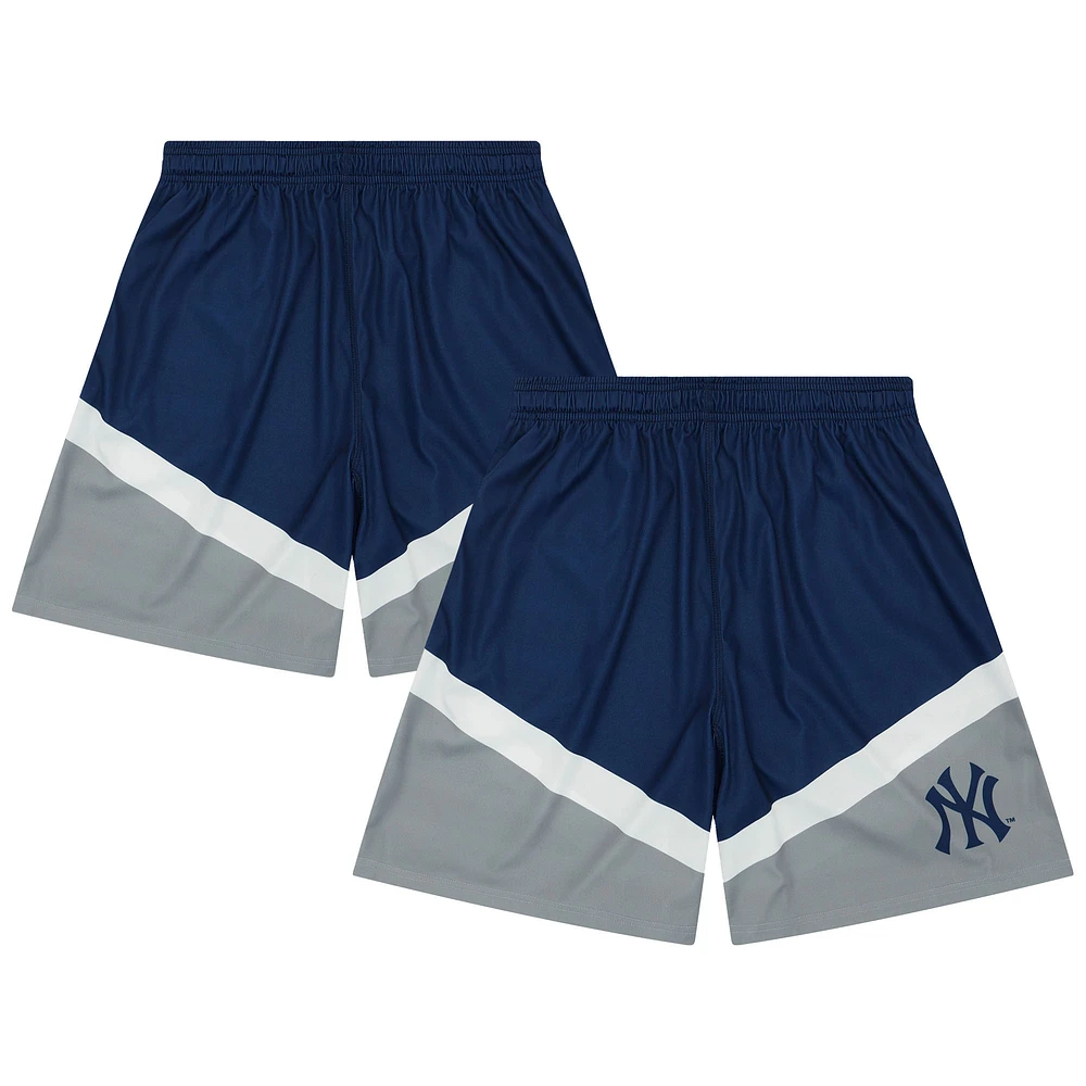 Men's FOCO Blue New York Yankees Colorblocked Shorts
