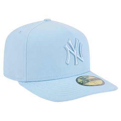 Casquette ajustée 59FIFTY bleu clair New Era pour homme avec logo York Yankees Color Pack ton sur
