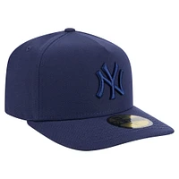 Men's New Era  Navy New York Yankees Color Pack Tonal A-Frame 59FIFTY Fitted Hat