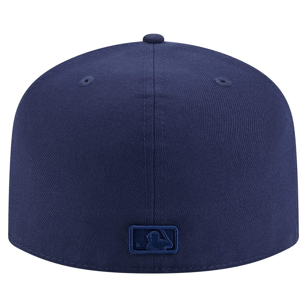 Men's New Era  Navy New York Yankees Color Pack Tonal A-Frame 59FIFTY Fitted Hat