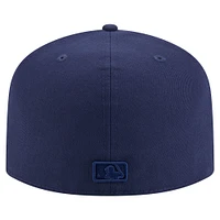 Men's New Era  Navy New York Yankees Color Pack Tonal A-Frame 59FIFTY Fitted Hat
