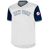 Profil pour homme Aaron Judge White New York Yankees Big & Tall Name Number Birdeye T-shirt à col en V