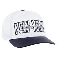 Men's '47 White New York Yankees Lineman Hitch Adjustable Hat