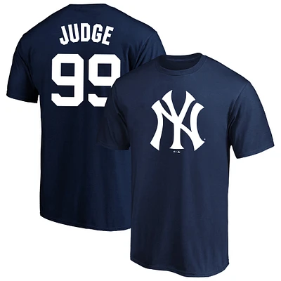 T-shirt avec nom et numéro des New York Yankees d'Aaron Judge bleu marine pour homme