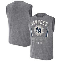 Men's Darius Rucker Collection by Fanatics Charcoal New York Yankees Relaxed-Fit Muscle Tank Top